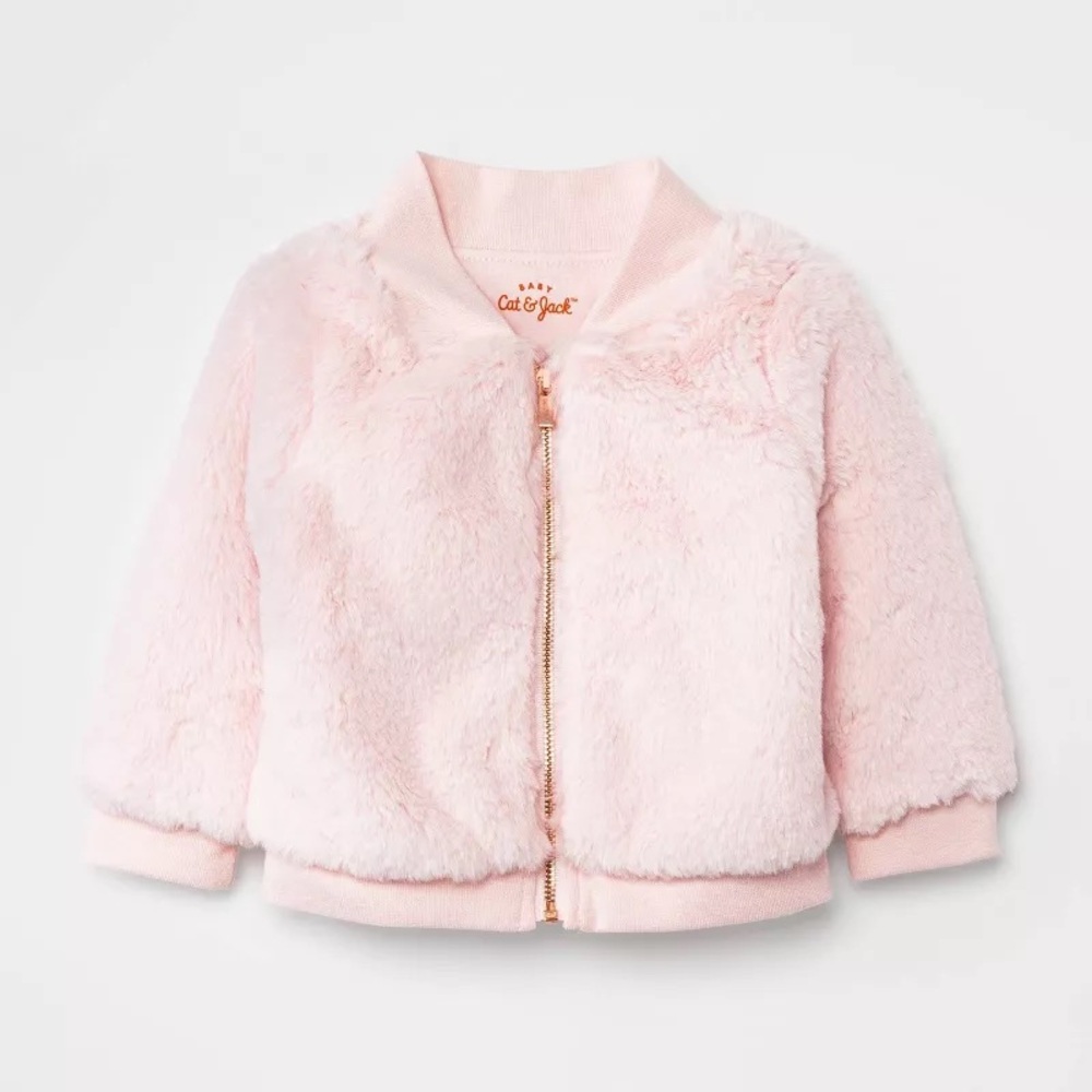 Cat & Jack - Precious Baby Pink Fur Jacket - NWOT!
